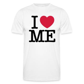 I love me - T-shirt sport Homme - blanc - Devant - AI Model Male 178 dark (178cm)