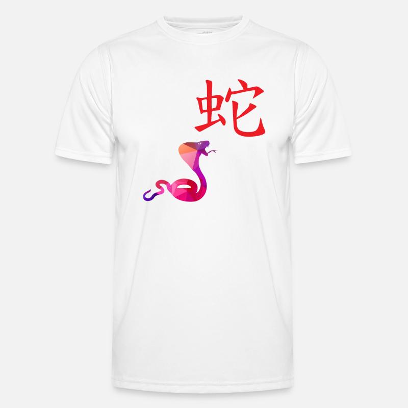 Chinesische Sternzeichen Schlange - Geschenkidee Männer Funktions-T-Shirt