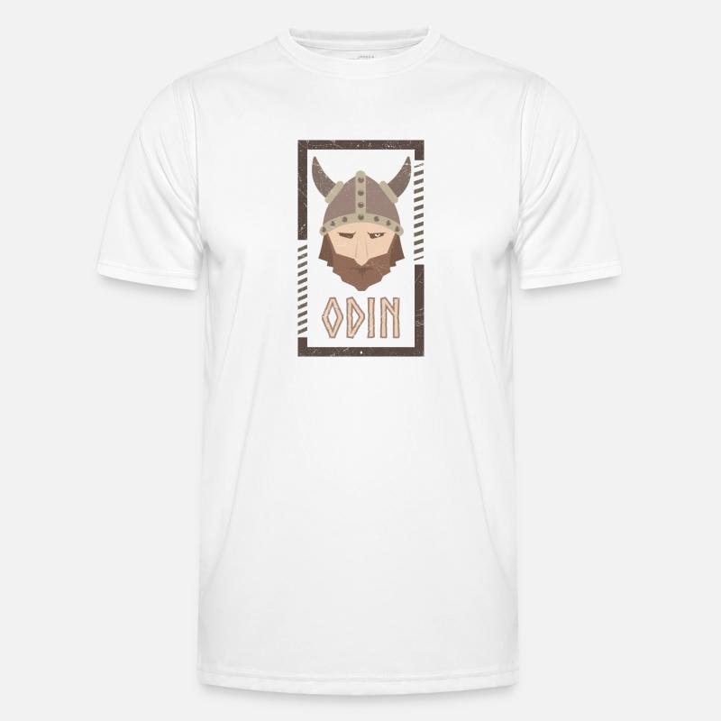 Odin Wikinger Viking Geschenkidee - Männer Funktions-T-Shirt - Weiß