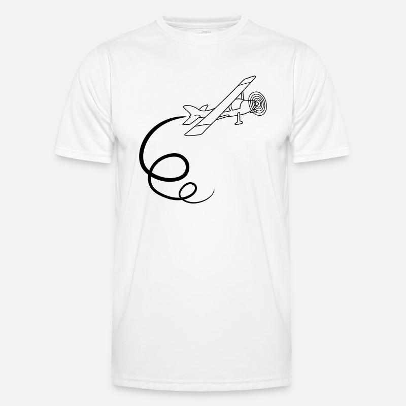 looping kunstflug kunstflieger propeller kleinflug - Männer Funktions-T-Shirt - Weiß
