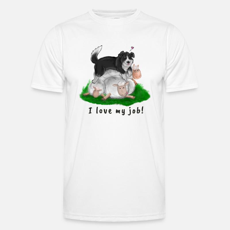 Border collie Men's Functional T-Shirt
