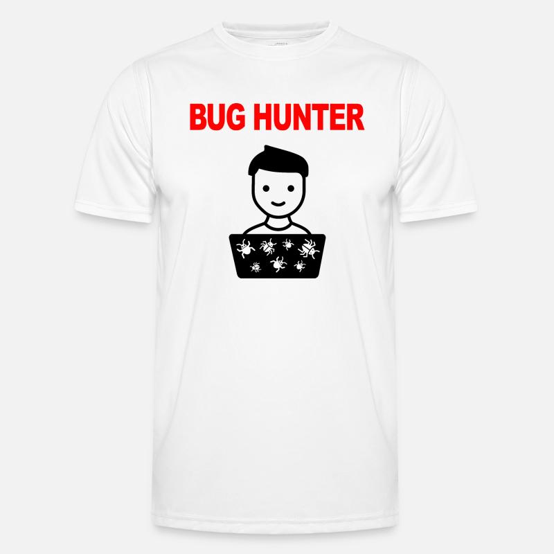 Bug Hunter, Logiciel Testing, Programmeur, IT, Bugs T-shirt sport Homme