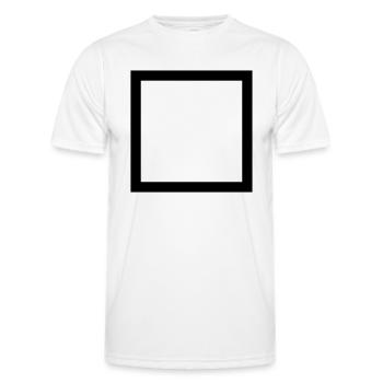 Dickes Viereck - Männer Funktions-T-Shirt - Weiß - Vorne - AI Model Male 178 dark (178cm)