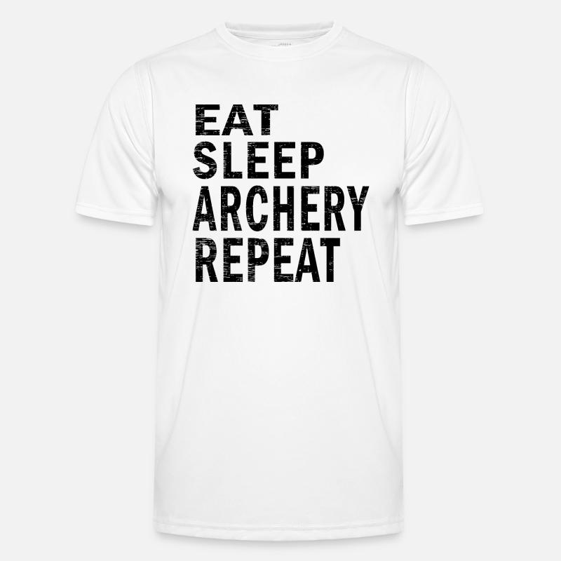 Eat sleep archery repeat for archery lovers Männer Funktions-T-Shirt