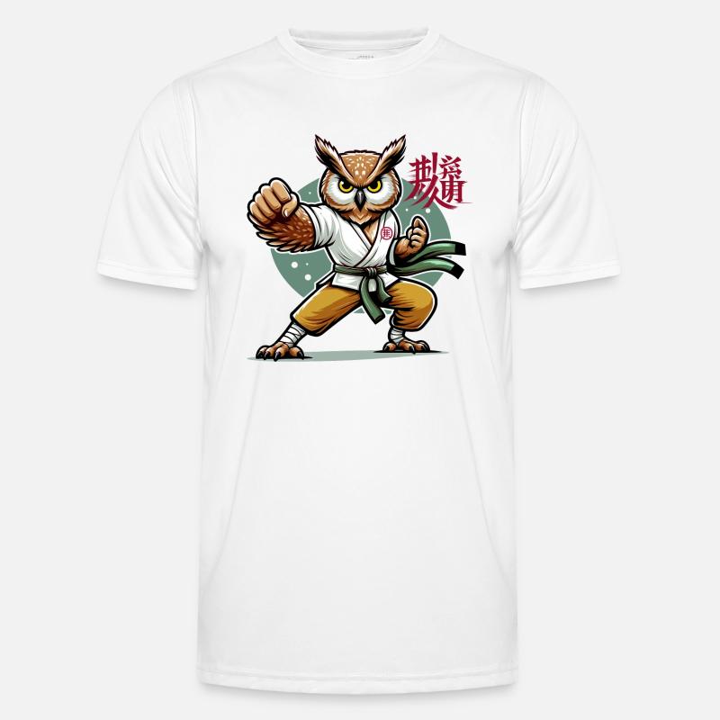 KUNG FU EULE Männer Funktions-T-Shirt