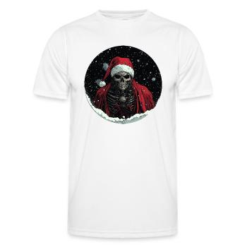 Dark Santa : Noël avec une différence ! - T-shirt sport Homme - blanc - Devant - AI Model Male 178 dark (178cm)