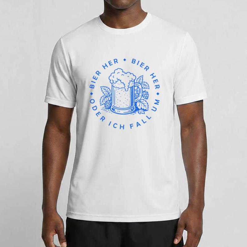 Bees here - Oder ich fall um! Men's Functional T-Shirt