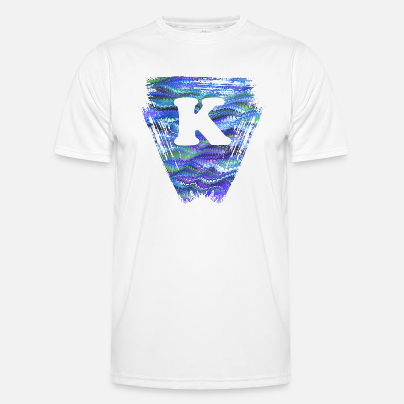 dreieck e 103 k - Männer Funktions-T-Shirt - Weiß