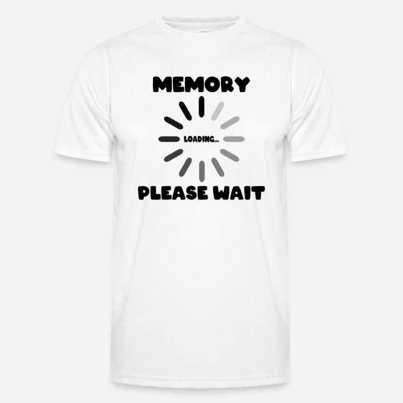 Memory Loading... Please Waite - Men's Functional T-Shirt - white