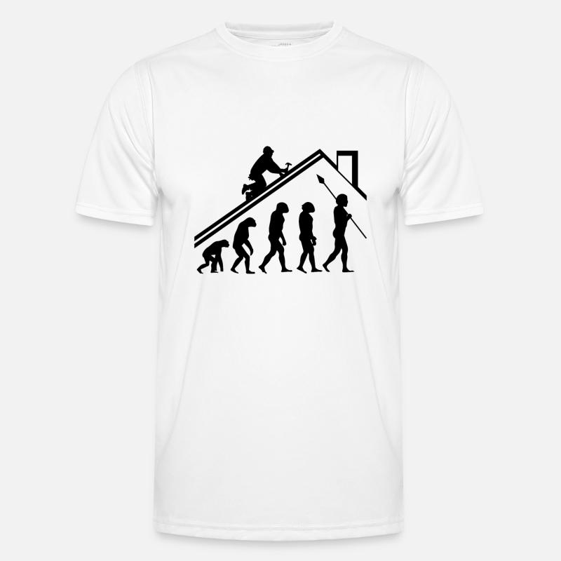 Roofer evolution gift - Men's Functional T-Shirt - white