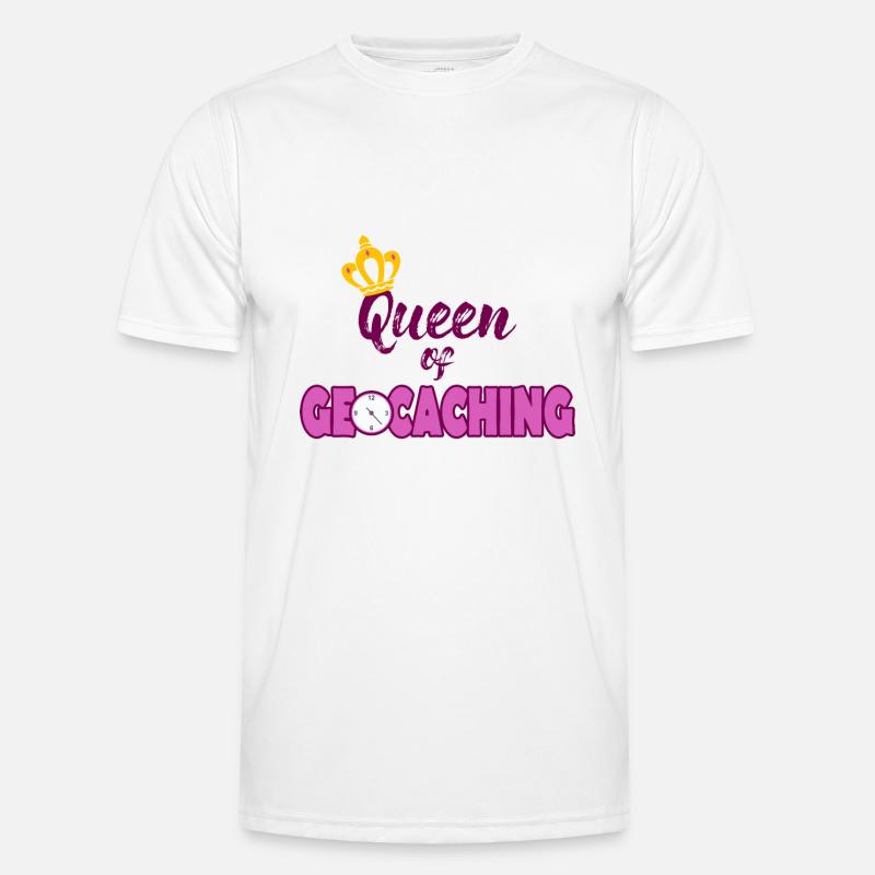 Geocaching Queen Männer Funktions-T-Shirt
