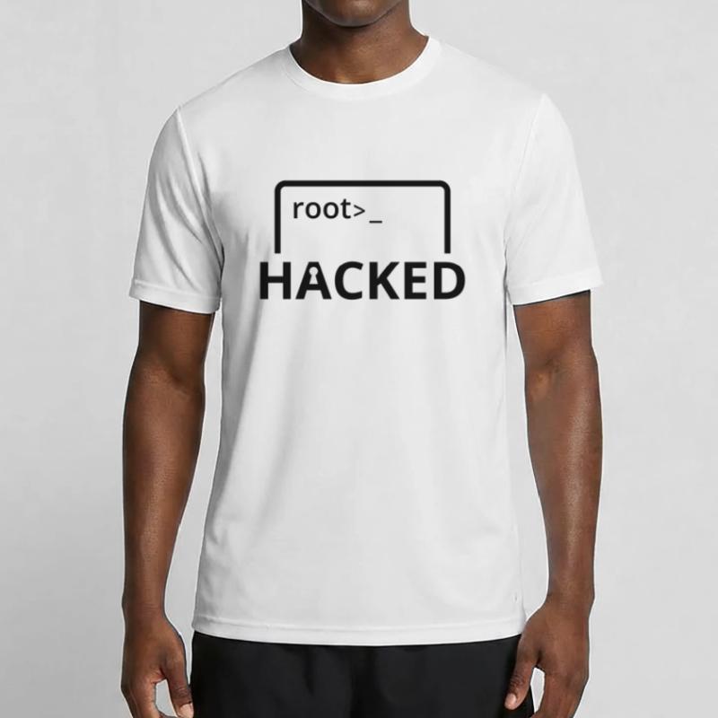 Hacked Hacker programmeur informatique T-shirt sport Homme
