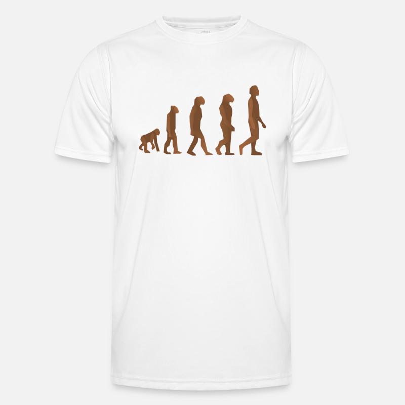 neanderthal cave man caveman steinzeit2 - Men's Functional T-Shirt - white