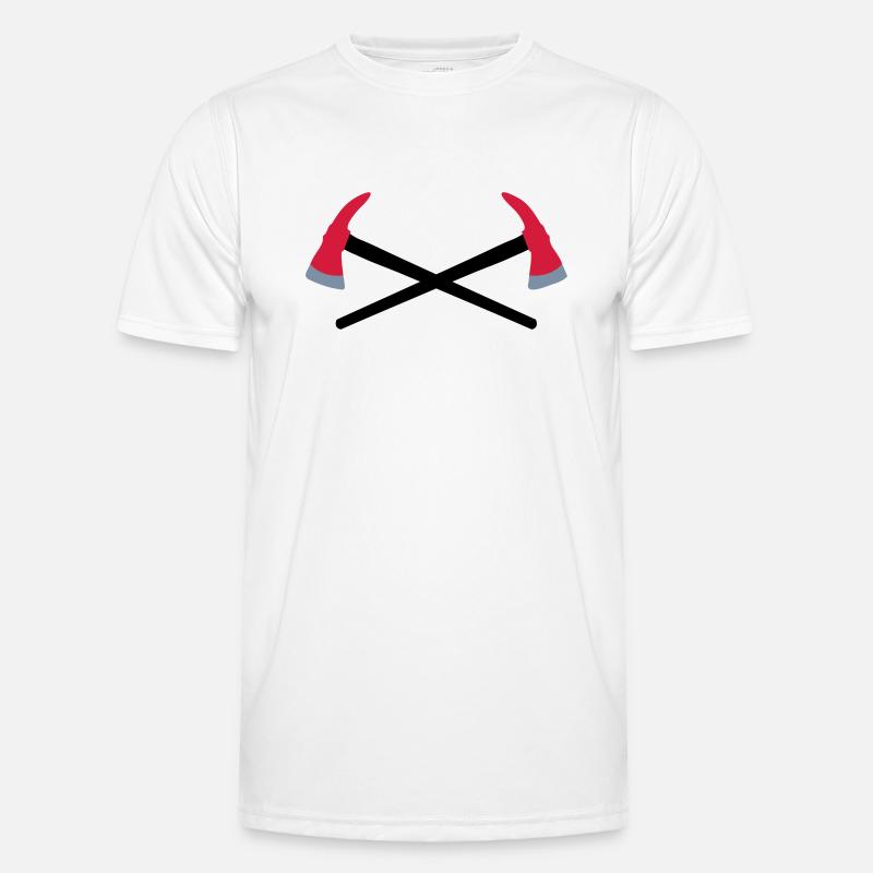 Hache de pompier croisée T-shirt sport Homme