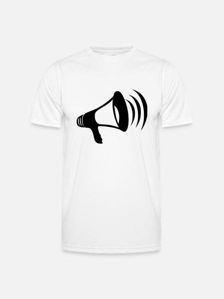 megaphone - Men's Functional T-Shirt - white