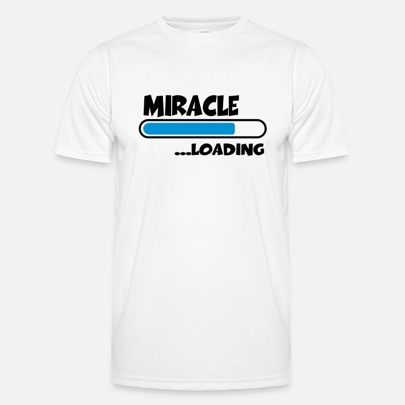 Miracle loading - Männer Funktions-T-Shirt - Weiß