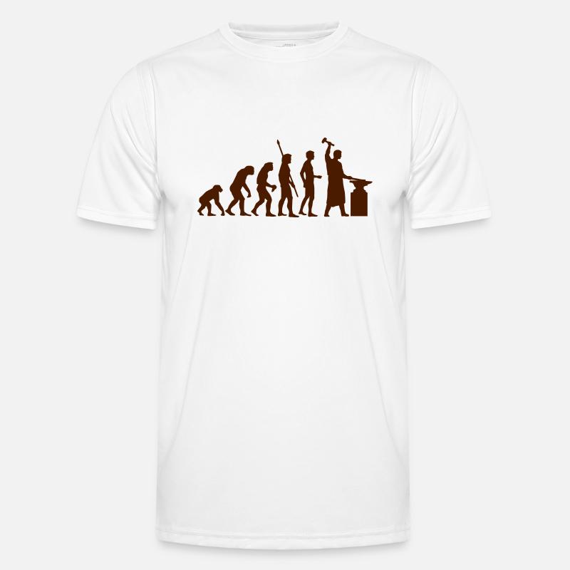 evolution_schmied_b - Men's Functional T-Shirt - white