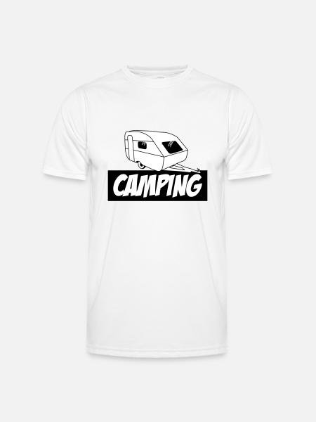 Camping - The pure passion - Men's Functional T-Shirt - white