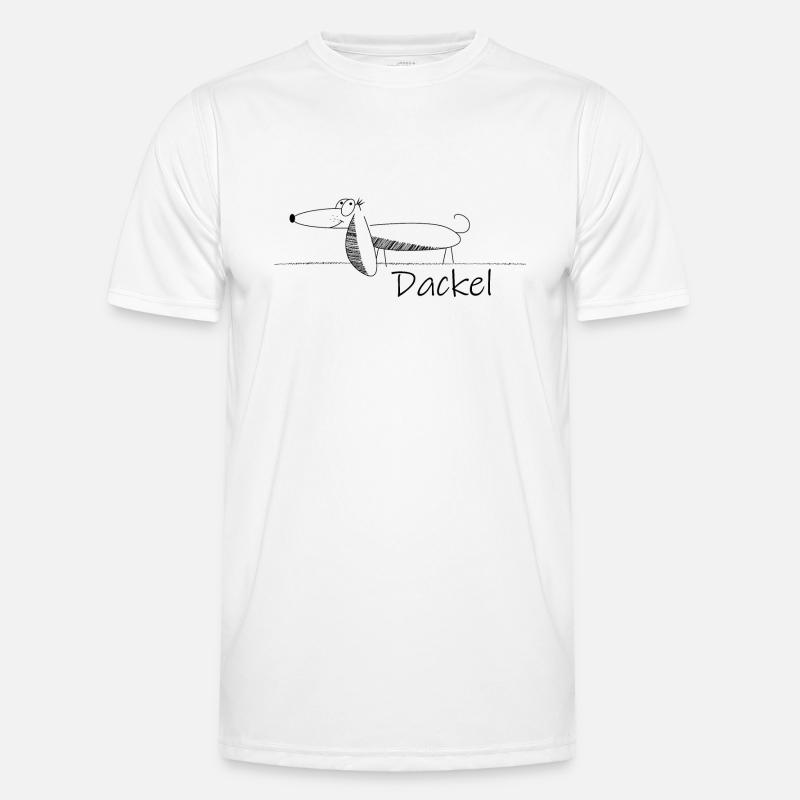 Teckel chien T-shirt sport Homme