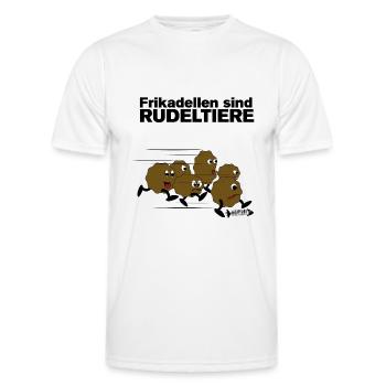 Meatballs are pack animals - Men's Functional T-Shirt - white - Front - AI Model Male 178 dark (178cm)