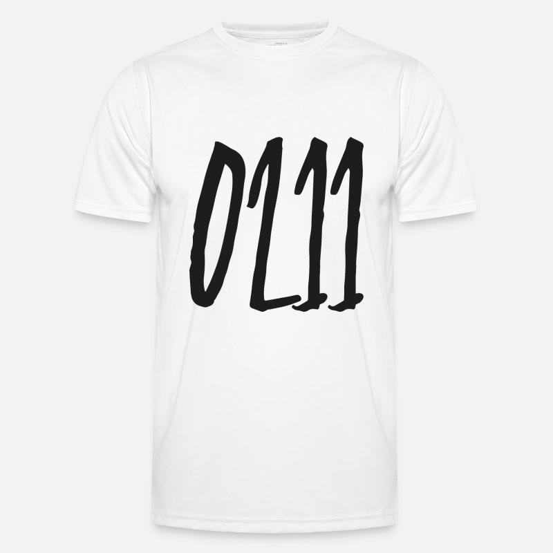 0211 Area code Düsseldorf - Men's Functional T-Shirt - white