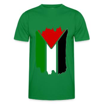 Palestine - Men's Functional T-Shirt - kelly green - Front - AI Model Male 178 dark (178cm)