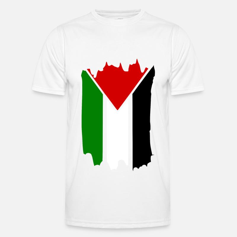 palästina - Männer Funktions-T-Shirt - Weiß
