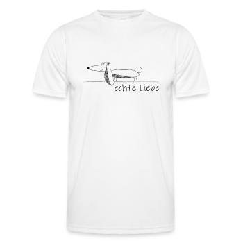Dachshund - Men's Functional T-Shirt - white - Front - AI Model Male 178 dark (178cm)