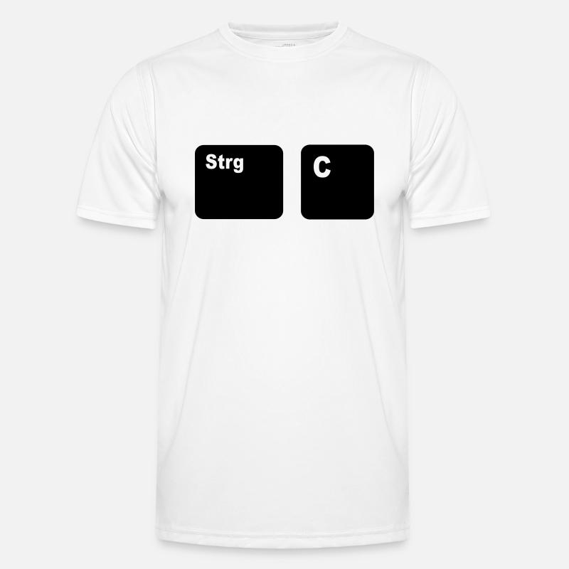 Strg C Copy and Paste Vater und Sohn Partner Shi Männer Funktions-T-Shirt