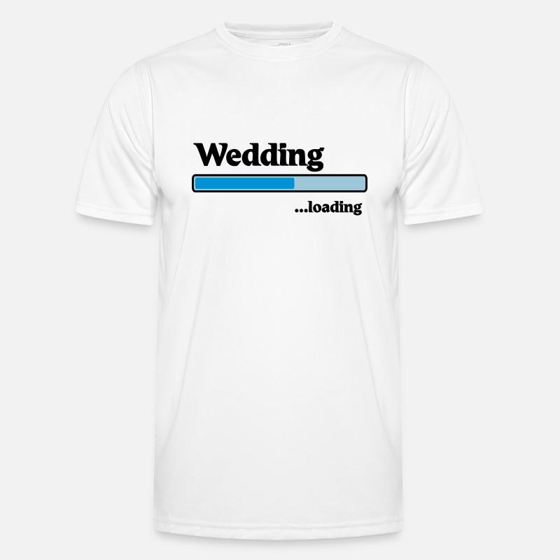 Wedding loading - Männer Funktions-T-Shirt - Weiß