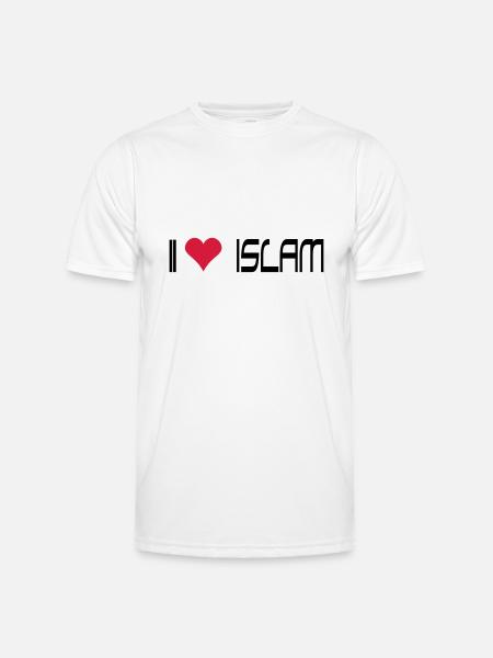 I LOVE ISLAM - Men's Functional T-Shirt - white