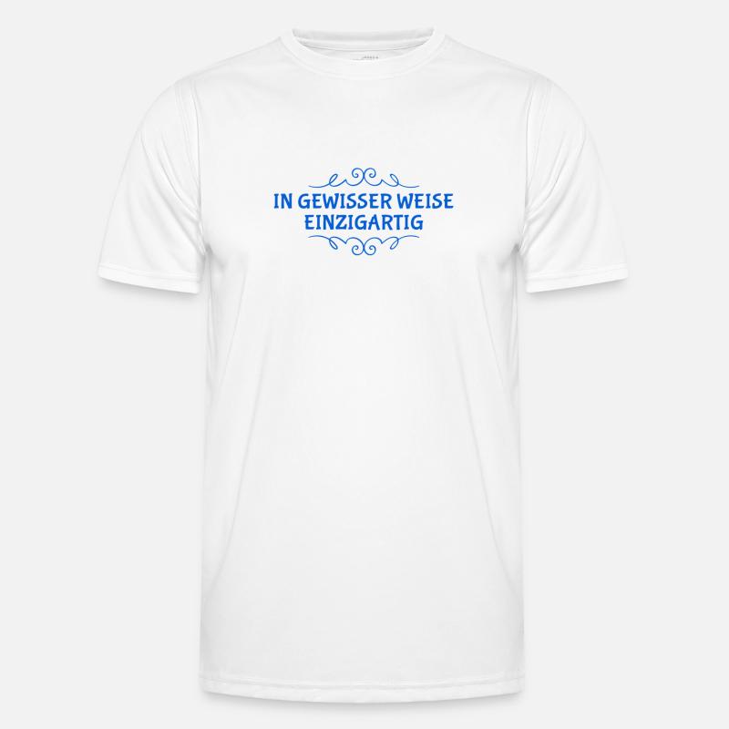 ich bin ein Unikat - Männer Funktions-T-Shirt - Weiß