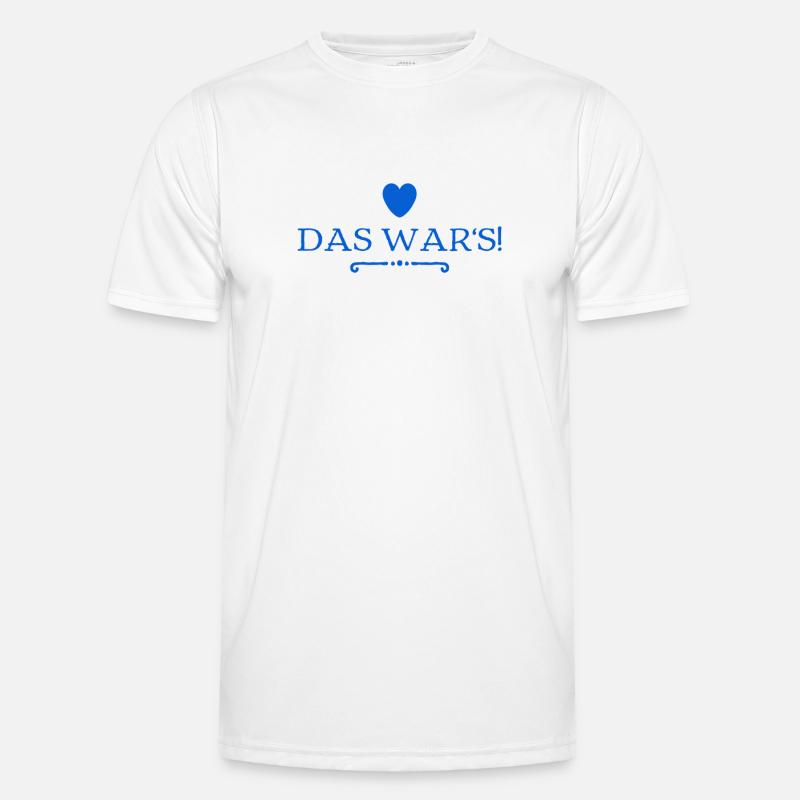 es ist vorbei - Männer Funktions-T-Shirt - Weiß