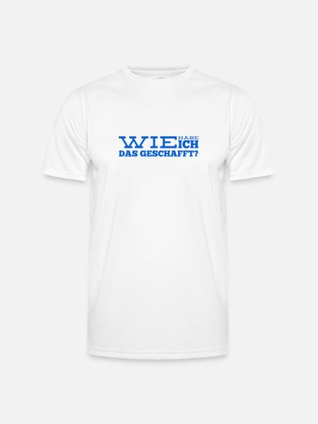 wie konnte das geschehen? - Männer Funktions-T-Shirt - Weiß