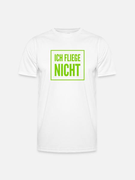ich habe Flugangst - Männer Funktions-T-Shirt - Weiß