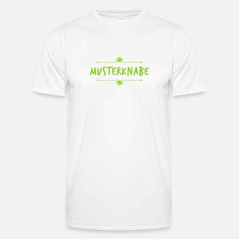 ich bin ein Musterknabe - Männer Funktions-T-Shirt - Weiß