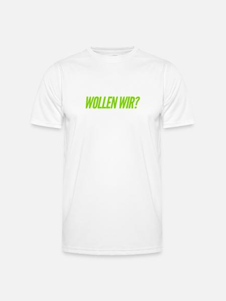 hast du Bock? - Männer Funktions-T-Shirt - Weiß