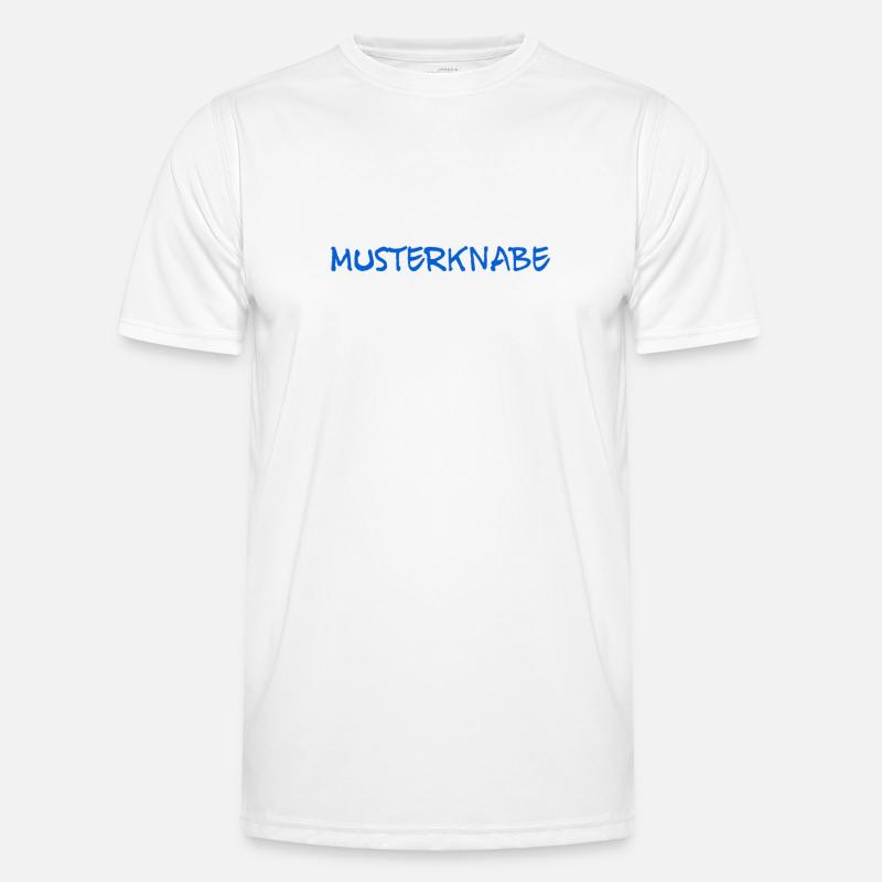 Musterknabe - Männer Funktions-T-Shirt - Weiß