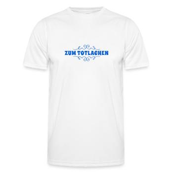 wie witzig - Männer Funktions-T-Shirt - Weiß - Vorne - AI Model Male 178 dark (178cm)