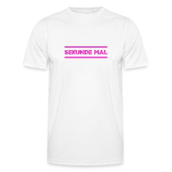 Sekunde mal - Männer Funktions-T-Shirt - Weiß - Vorne - AI Model Male 178 dark (178cm)