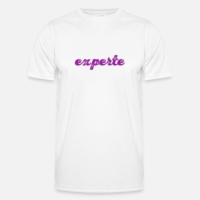 so sieht ein Experte aus - Männer Funktions-T-Shirt - Weiß