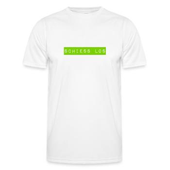 fang an - Männer Funktions-T-Shirt - Weiß - Vorne - AI Model Male 178 dark (178cm)