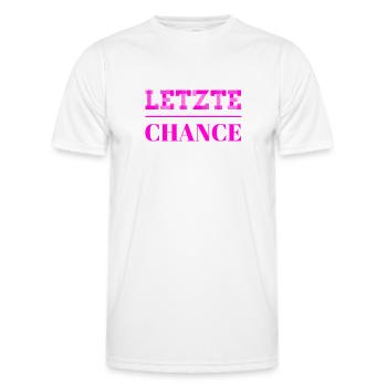 die letzte Chance - Männer Funktions-T-Shirt - Weiß - Vorne - AI Model Male 178 dark (178cm)