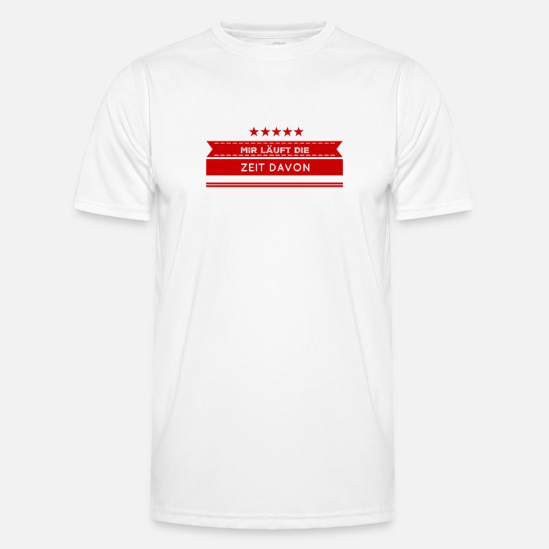ich bin in Eile - Männer Funktions-T-Shirt - Weiß
