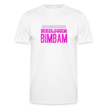 das kam unerwartet - Männer Funktions-T-Shirt - Weiß - Vorne - AI Model Male 178 dark (178cm)