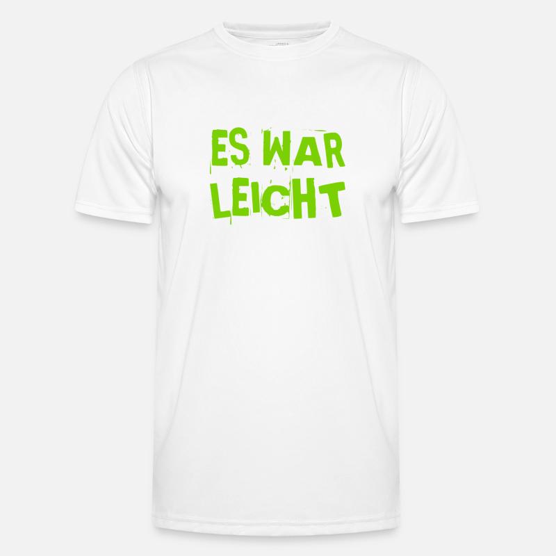 schwer sieht anders aus - Männer Funktions-T-Shirt - Weiß