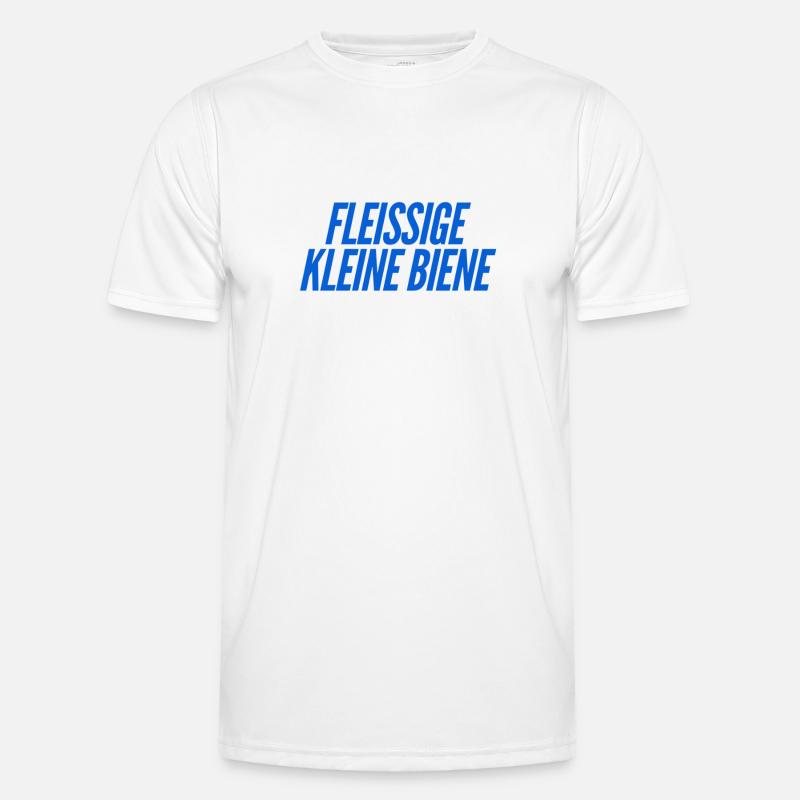 ich bin so fleißig - Männer Funktions-T-Shirt - Weiß