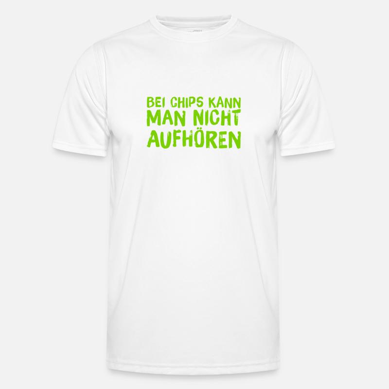 Chips gehen immer Männer Funktions-T-Shirt