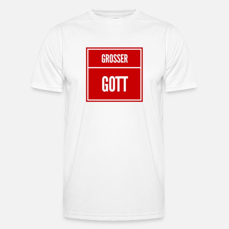 das war ein Schock - Männer Funktions-T-Shirt - Weiß