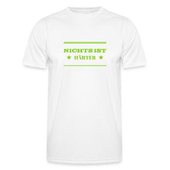 harter Kerl - Männer Funktions-T-Shirt - Weiß - Vorne - AI Model Male 178 dark (178cm)